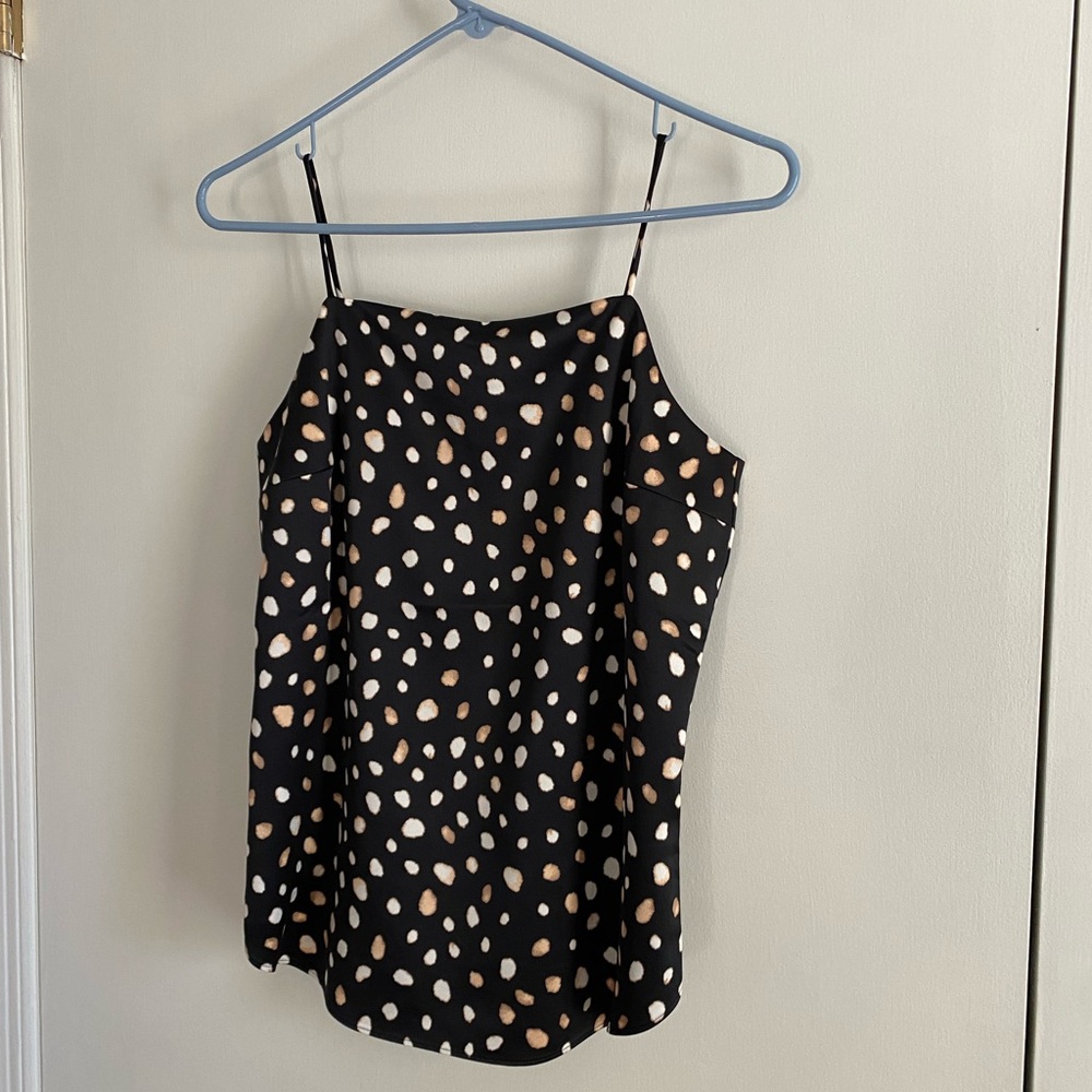 Ann Taylor Sleeveless Blouse Animal Print Size XSP Petite
